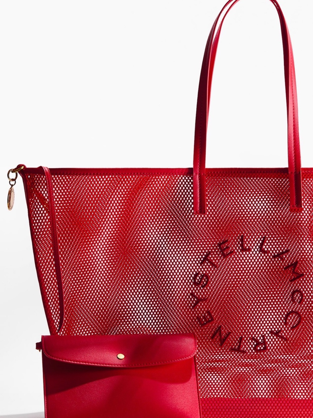 Stella McCartney Red Mesh Tote Bag x H&M - Picture 4 of 5